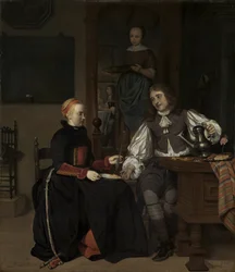 Young Couple at Breakfast